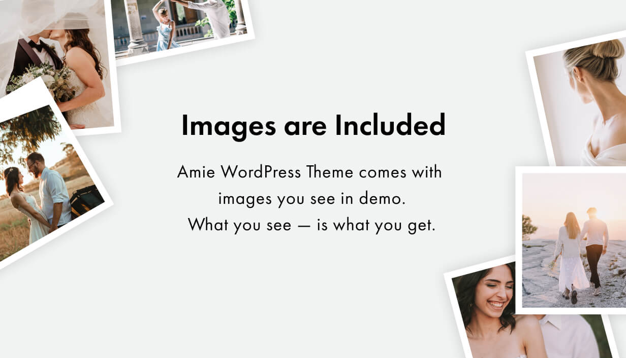 Amie — Wedding Photography WordPress