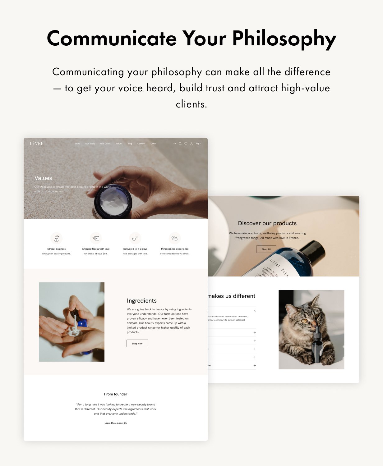 Levre WordPress Theme Presentation Image