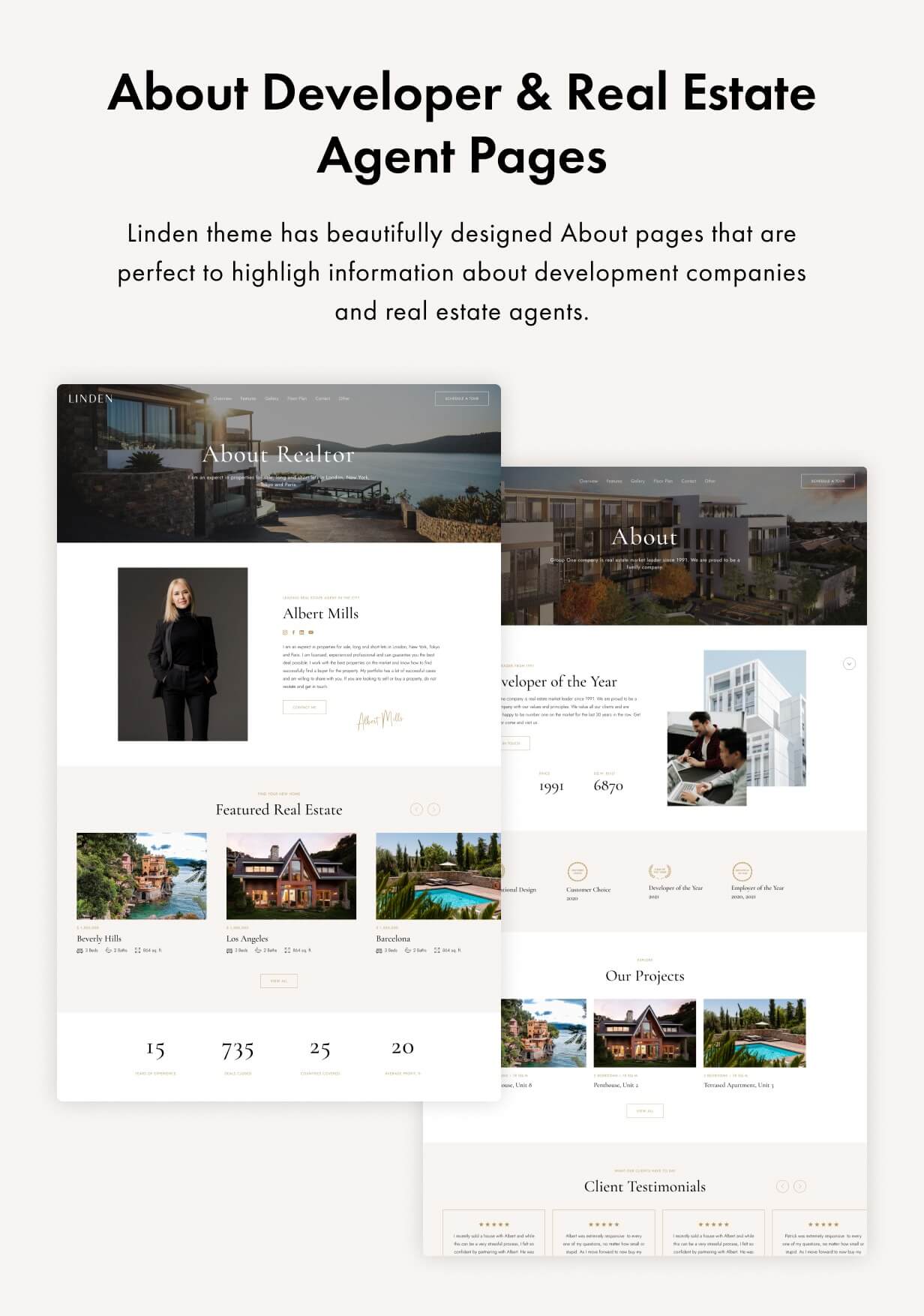 Linden — Single Property WordPress Theme